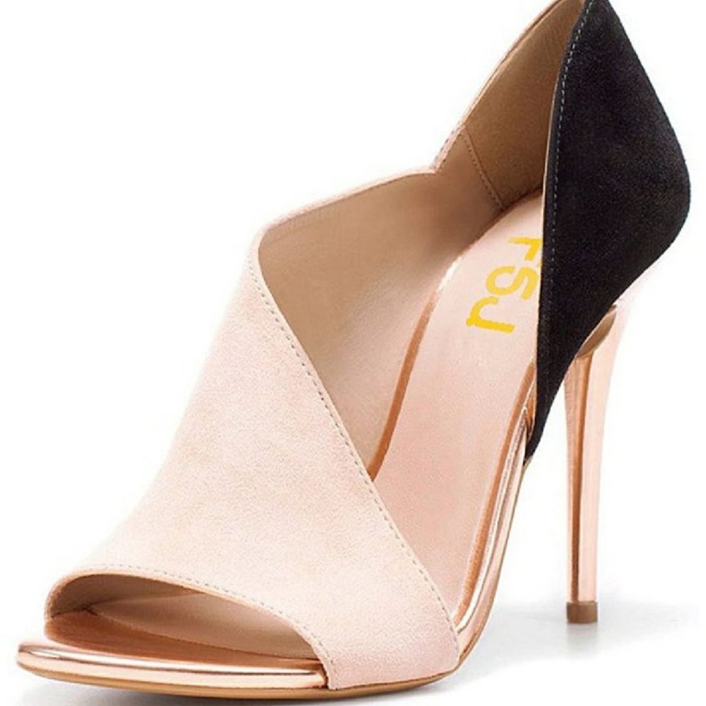 FSJ Women Sexy Peep Toe Cutout Pumps Sandals D'Ors
